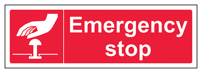 Emergency Stop Red Landscape