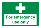 First Aid For Emergency Use Only