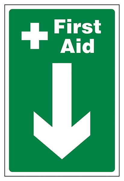 First Aid Arrow Down