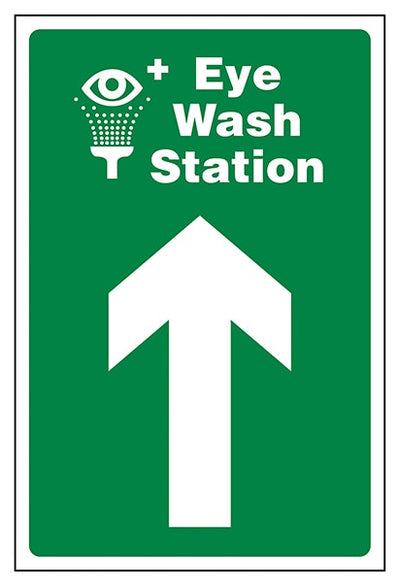 Eye Wash Station Arrow Up