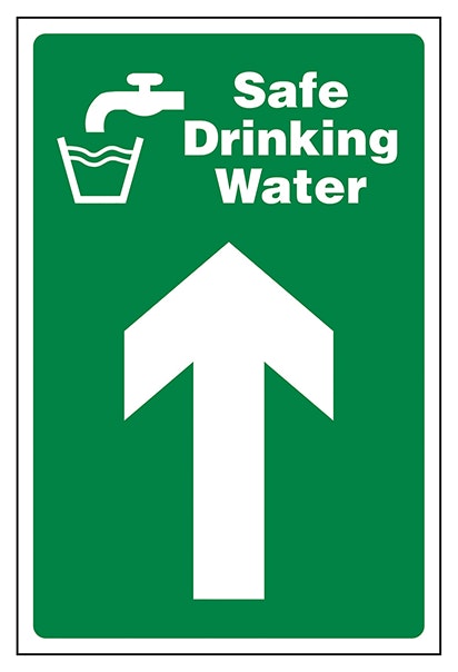 Safe Drinking Water Arrow Up