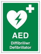 Welsh/English - AED Emergency Defibrillator