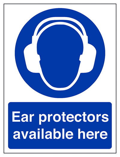 Ear Protection Available Here Portrait