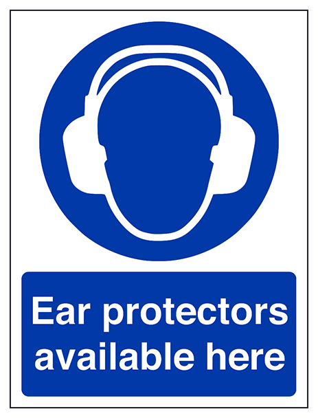 Ear Protection Available Here Portrait