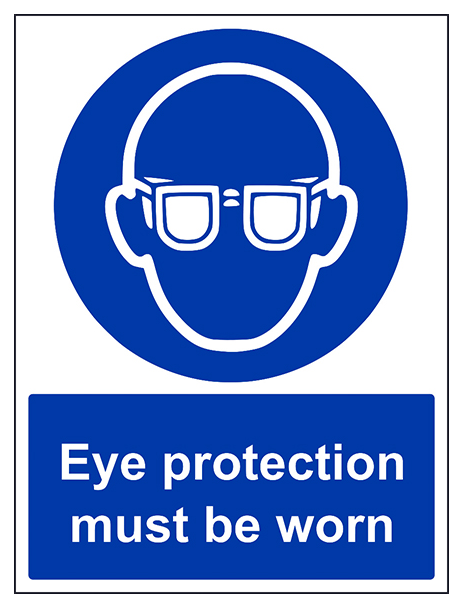 Eye Protection Must Be Worn Portrait