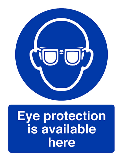 Eye Protection Is Available Here Portrait