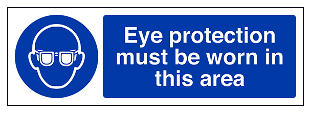 Eye Protection Must Be Worn In This Area Landscape