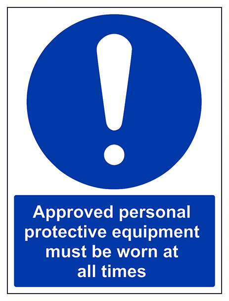 Approved Personal Protective Equipment