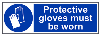 Protective Gloves Must Be Worn