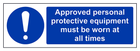Approved Personal Protective Equipment - Landscape