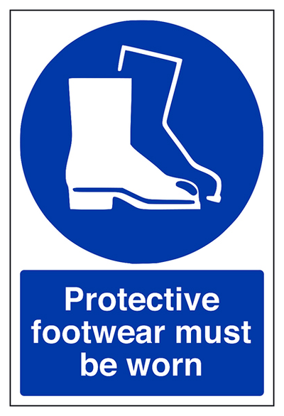 Protective Footwear Must Be Worn Portrait