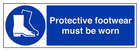 Protective Footwear Must Be Worn - Landscape