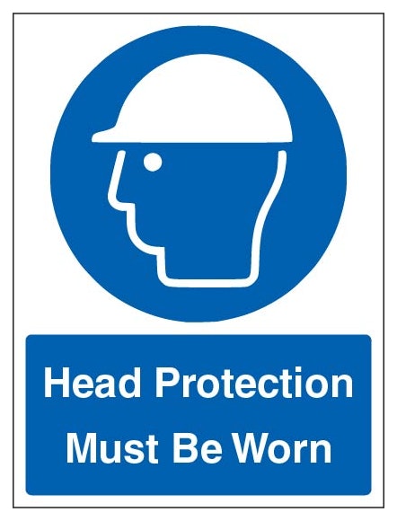 Head Protection Must Be Worn Portrait