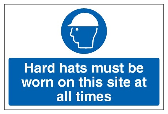 Hard Hats Must Be Worn On This Site At All Times Large Landscape
