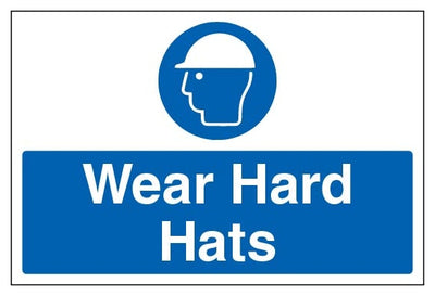 Wear Hard Hats Large Landscape