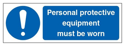 Personal Protective Equipment Must Be Worn Landscape