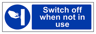 Switch Off When Not In Use Landscape