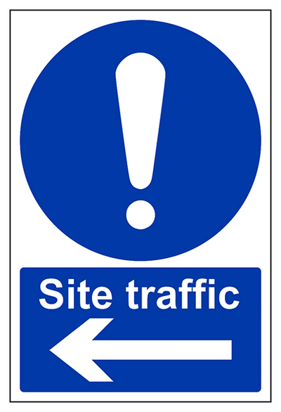 Site Traffic Arrow Left Portrait