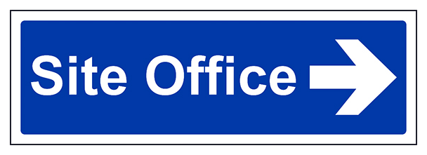 Site Office With Arrow Right