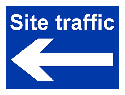 Site Traffic Arrow Left Large Landscape