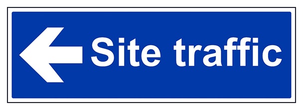 Site Traffic Arrow Left Landscape