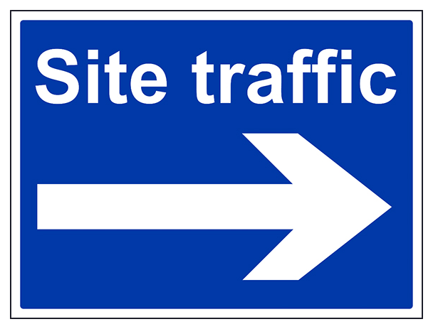 Site Traffic Arrow Right Large Landscape