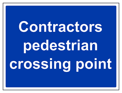 Contractors Pedestrian Crossing Point