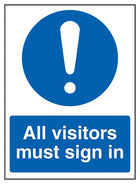 All Visitors Must Sign In