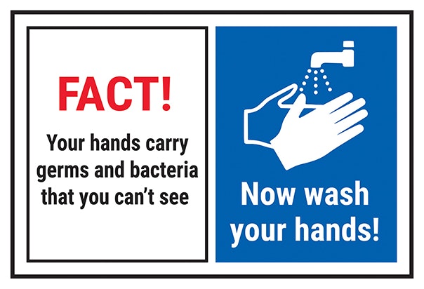 Fact Your Hands Carry Germs Now Wash Your Hands