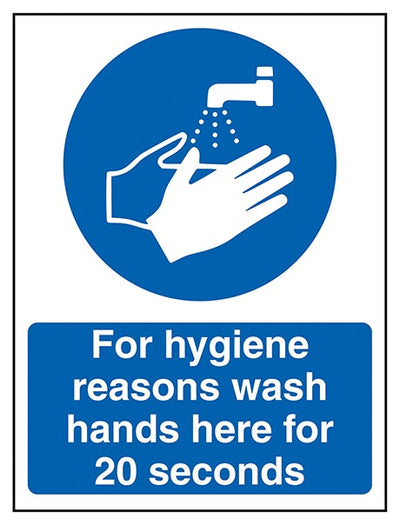 Wash Hands For 20 Seconds