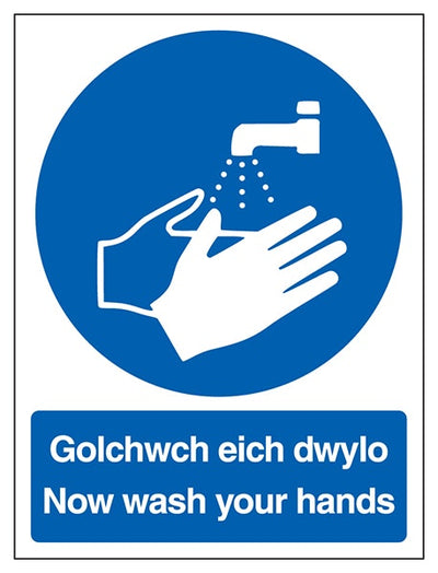 Welsh English Now Wash Your Hands