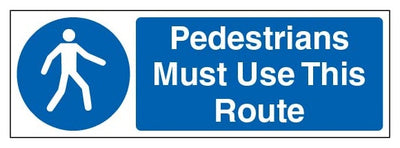 Pedestrians Must Use This Route Landscape