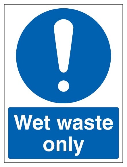 Wet Waste Only Portrait