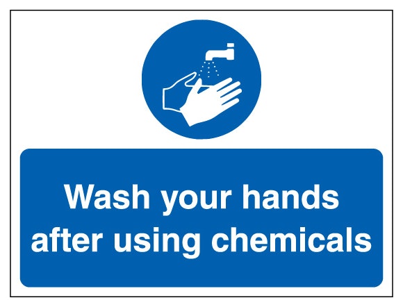 Wash Your Hands After Using Chemicals Landscape