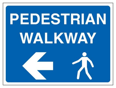 Pedestrian Walkway Landscape Arrow Left