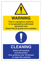 Warning Cleaning - Portrait