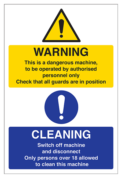 Warning Cleaning Portrait
