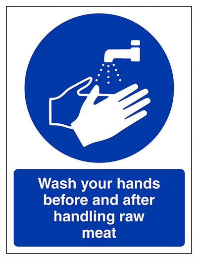 Wash Your Hands Raw Meat Portrait