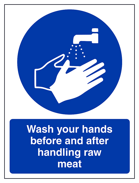 Wash Your Hands Raw Meat Portrait