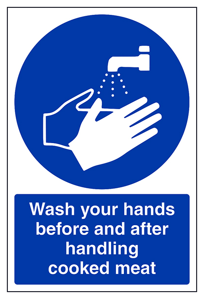 Wash Your Hands Cooked Meat Portrait