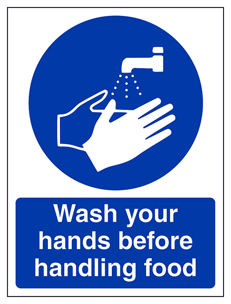Wash Your Hands Before Handling Food Portrait