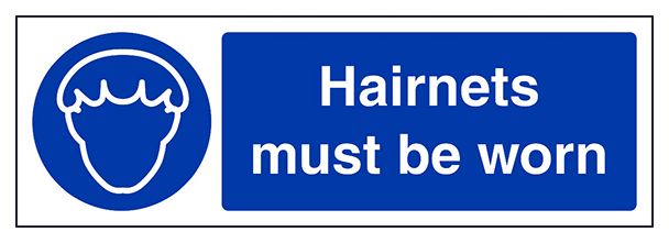 Hairnets Must Be Worn Landscape