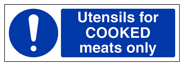 Utensils For Cooked Meats Only Landscape