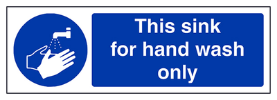 This Sink For Hand Wash Only Landscape