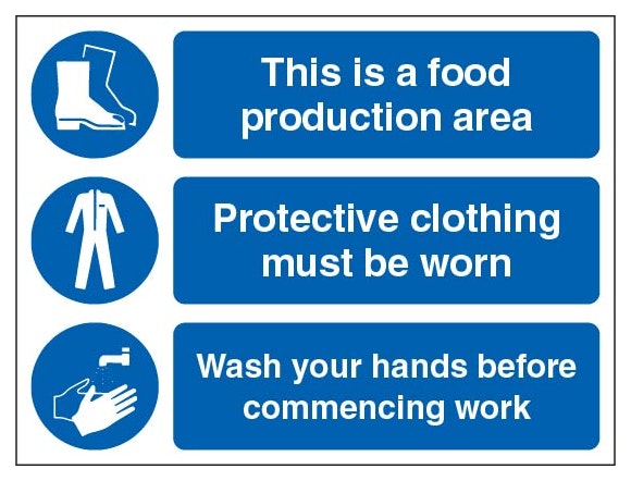 This Is A Food Production Area Protective Clothing Must Be Worn Landscape