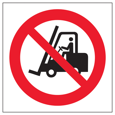 No Fork Lifts Symbol