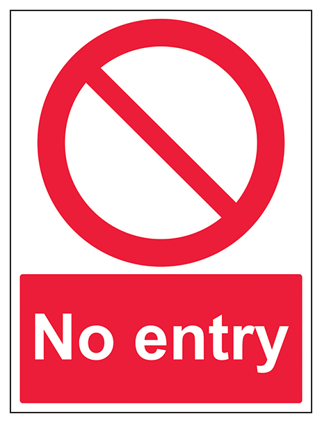 No Entry Portrait