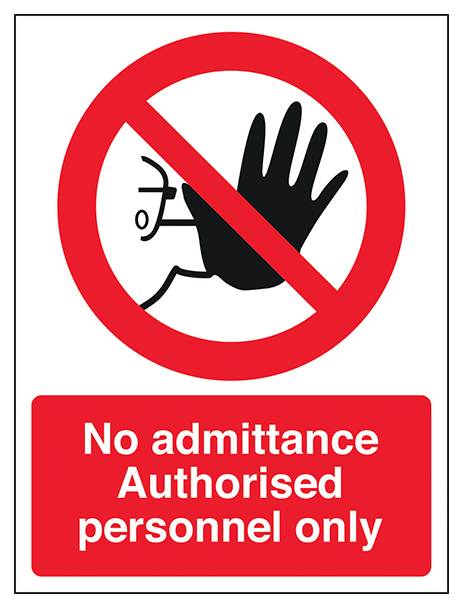 Authorised Personnel Only Portrait