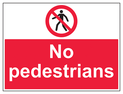 No Pedestrians Large Landscape