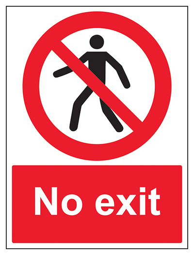 No Exit With Man Portrait